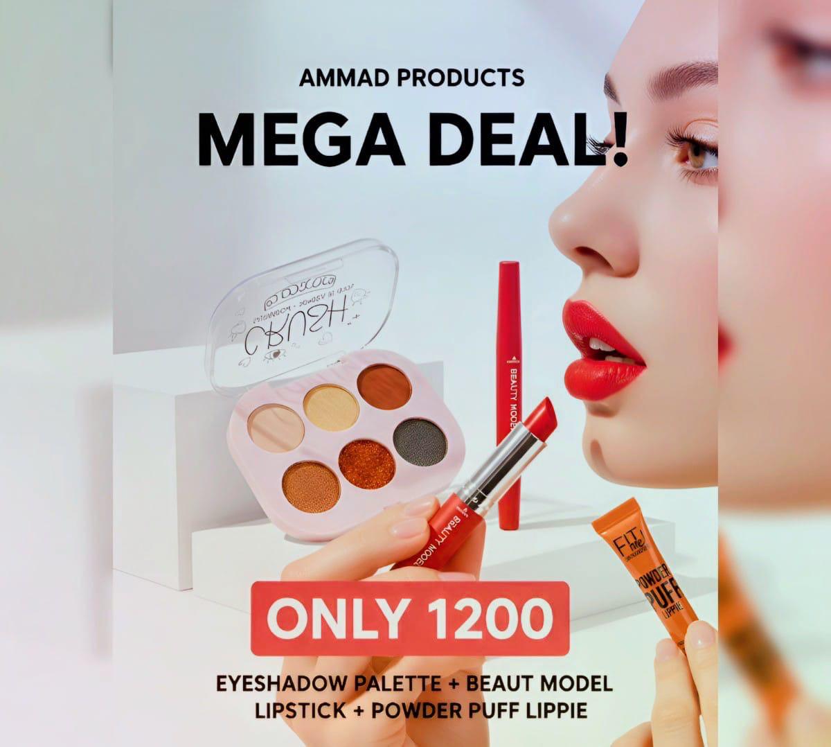 Mega Deal! Eyeshadow, Lipstick & Lippie Set (3 Products)