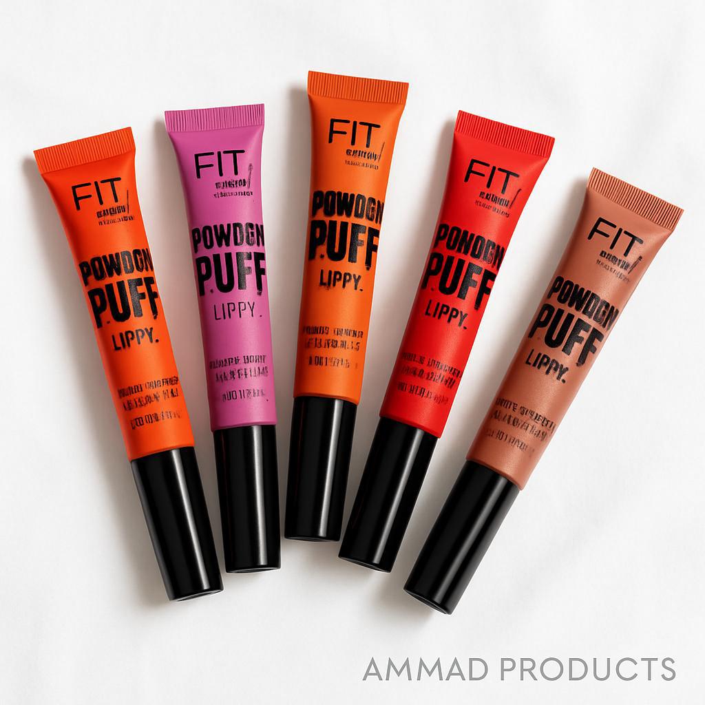3-in-1 Powder Puff Lipstick Cream